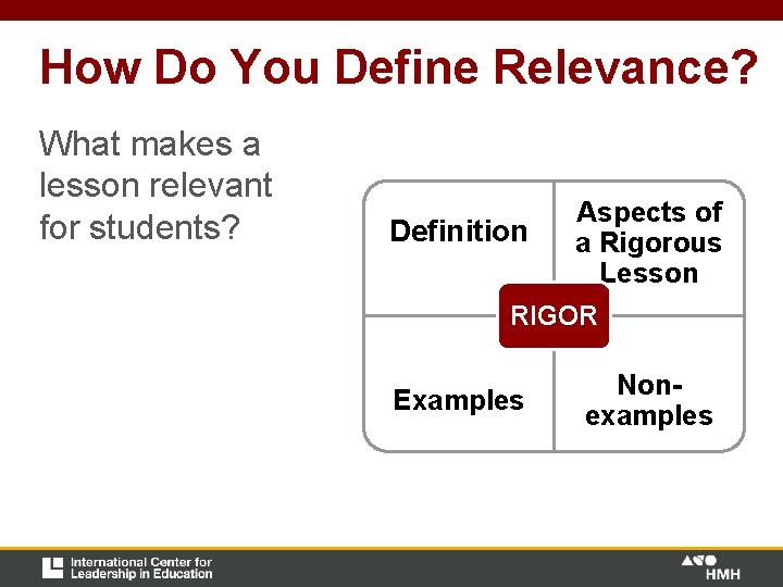 How Do You Define Relevance? What makes a lesson relevant for students? Definition Aspects How Do You Define Relevance? What makes a lesson relevant for students? Definition Aspects