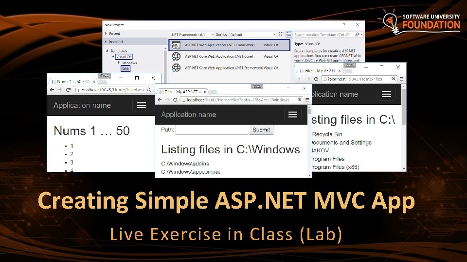 Creating Simple ASP. NET MVC App Live Exercise in Class (Lab) 