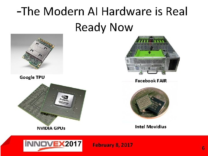 –The Modern AI Hardware is Real Ready Now Google TPU Facebook FAIR Intel Movidius