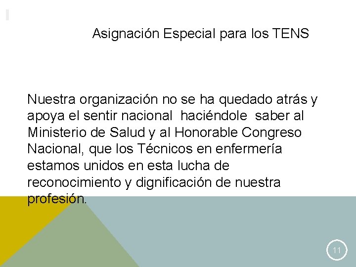 WWW. CONAFUTECH. CL Asignación Especial para los TENS Nuestra organización no se ha quedado