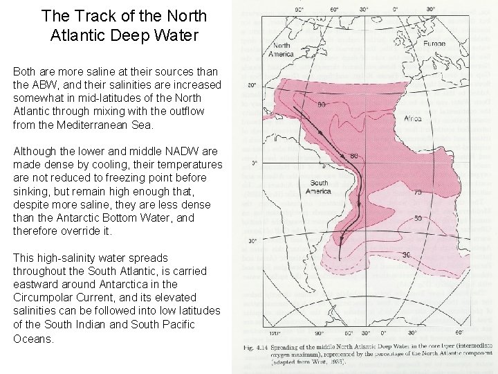 The Track of the North Atlantic Deep Water Both are more saline at their