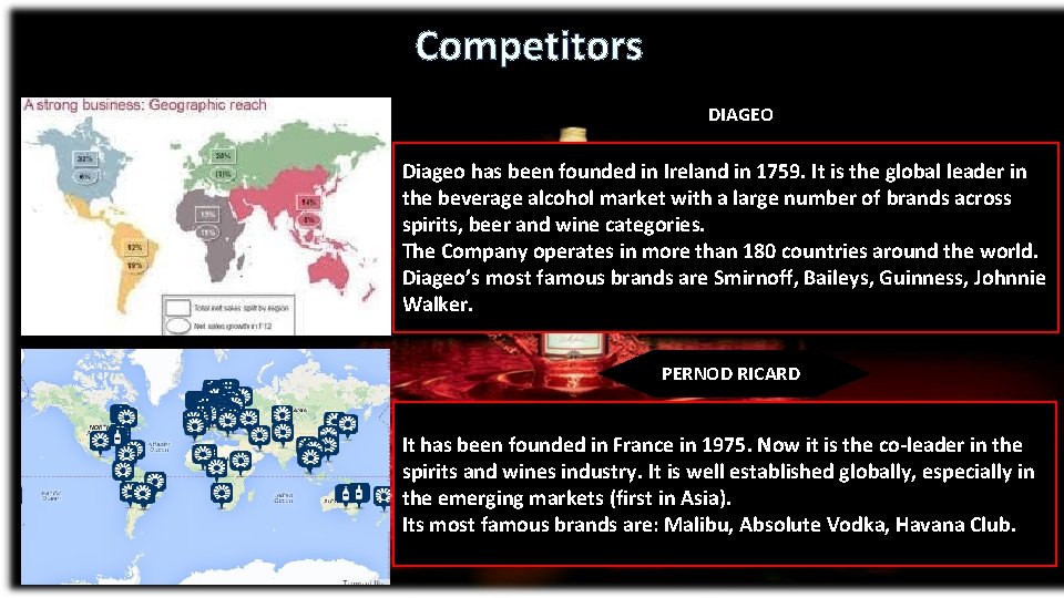 Competitors DIAGEO Diageo has been founded in Ireland in 1759. It is the global Competitors DIAGEO Diageo has been founded in Ireland in 1759. It is the global