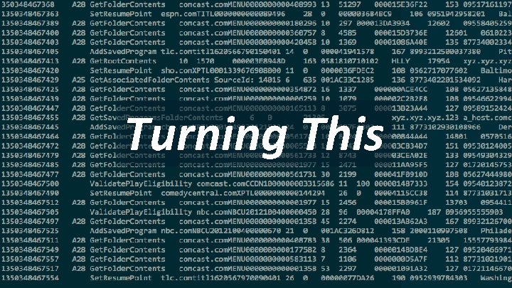 Comcast – UDB Before Splunk Turning This 7 