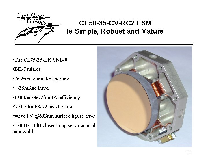 CE 50 -35 -CV-RC 2 FSM Is Simple, Robust and Mature • The CE