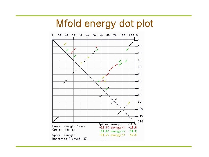 Mfold energy dot plot 