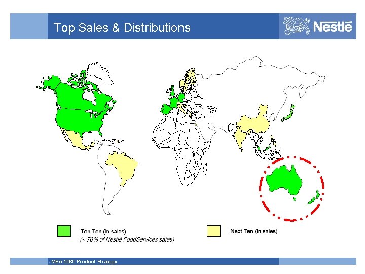 Top Sales & Distributions MBA 5060 Product Strategy 