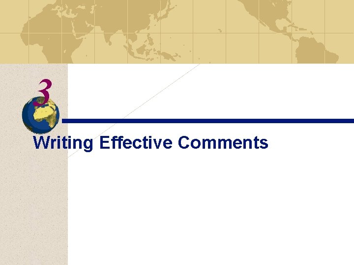 3 Writing Effective Comments 