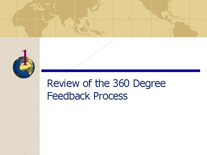 1 Review of the 360 Degree Feedback Process 