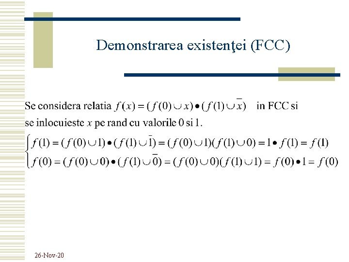 Demonstrarea existenţei (FCC) 26 -Nov-20 