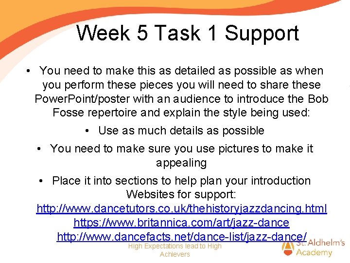 Week 5 Task 1 Support • You need to make this as detailed as Week 5 Task 1 Support • You need to make this as detailed as