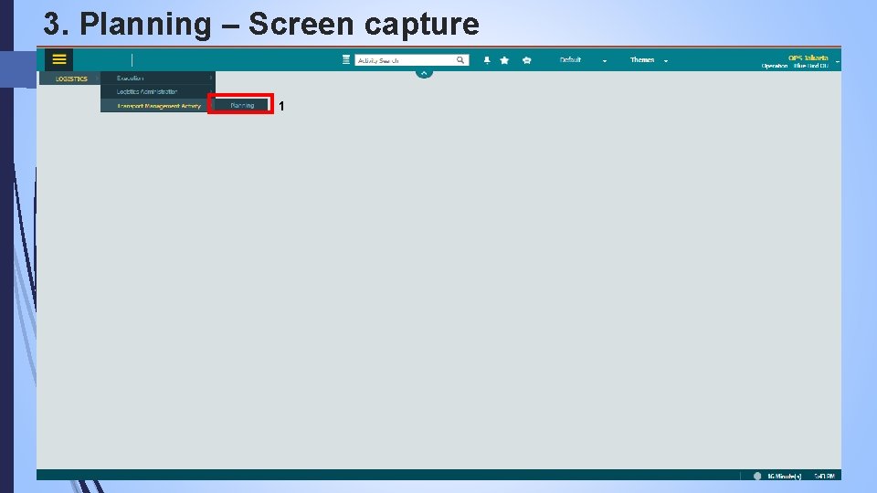 3. Planning – Screen capture 1 