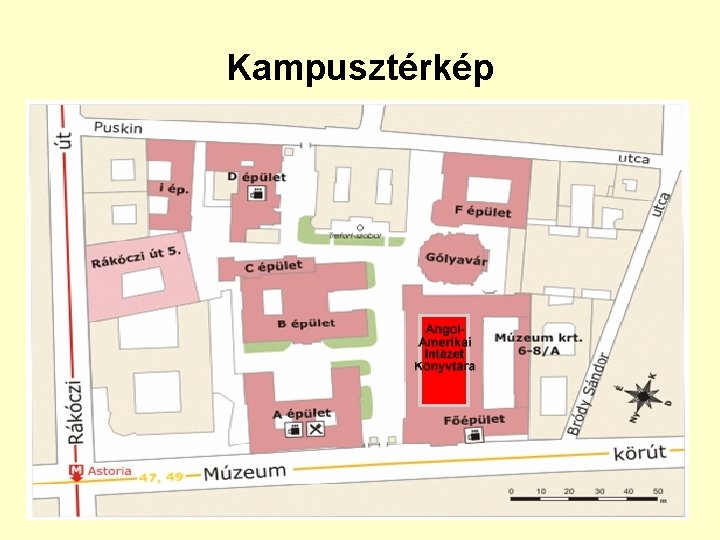 Kampusztérkép 
