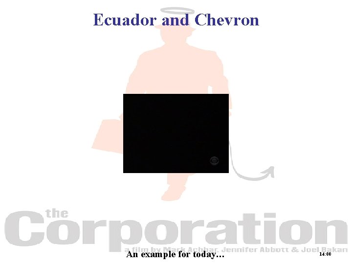 Ecuador and Chevron An example for today… 14: 00 