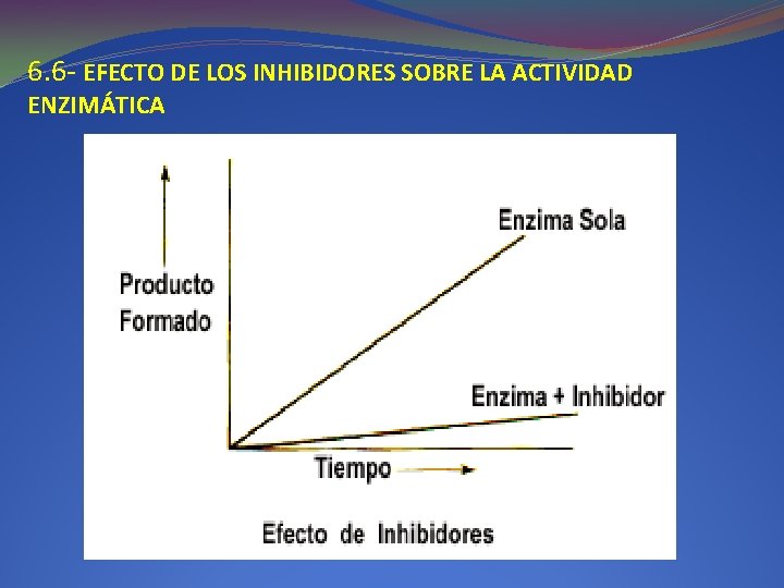 6. 6 - EFECTO DE LOS INHIBIDORES SOBRE LA ACTIVIDAD ENZIMÁTICA 