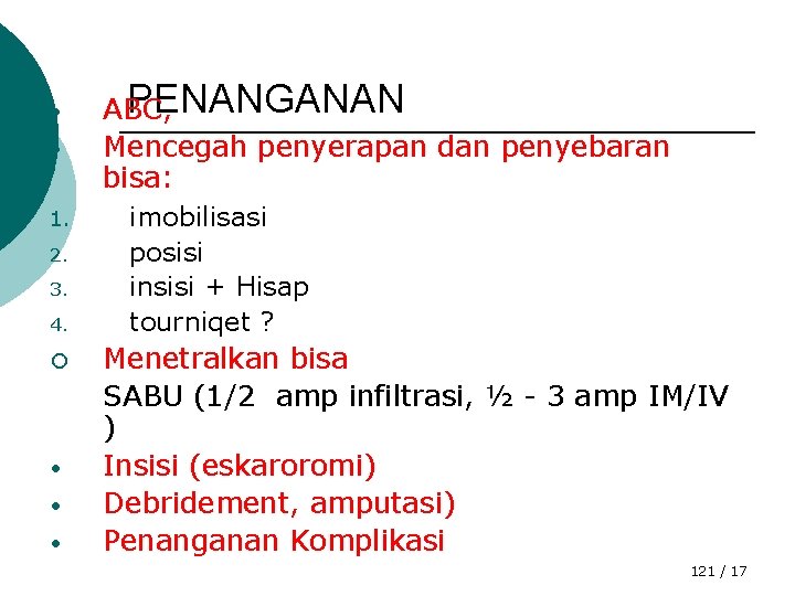  • • 1. 2. 3. 4. ¡ • • • PENANGANAN ABC, Mencegah