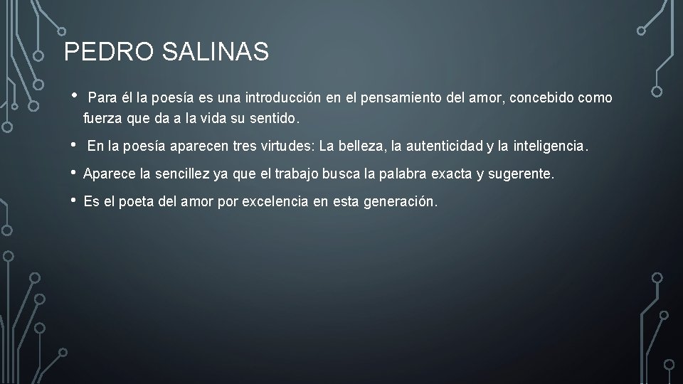 PEDRO SALINAS • Para él la poesía es una introducción en el pensamiento del