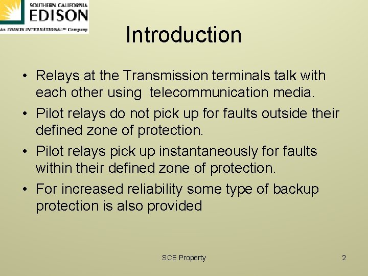 Introduction • Relays at the Transmission terminals talk with each other using telecommunication media.