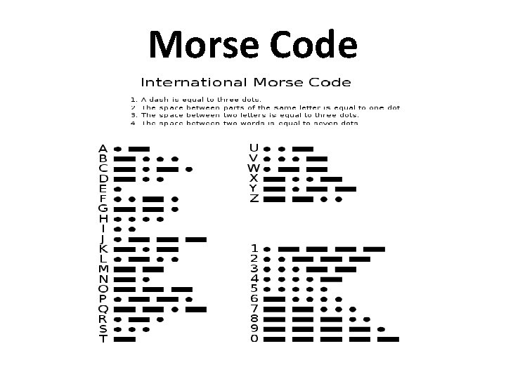 Morse Code 