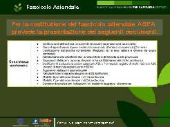 Fascicolo Aziendale Per la costituzione del fascicolo aziendale AGEA prevede la presentazione dei seguenti