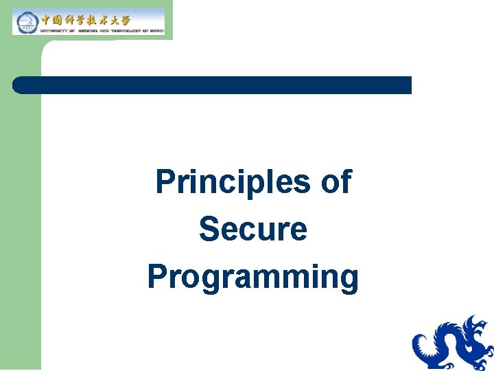 Principles of Secure Programming 