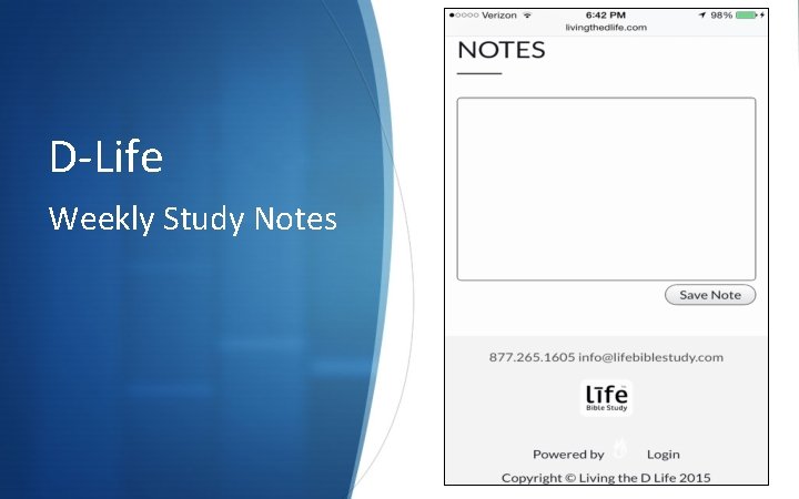 D-Life Weekly Study Notes 