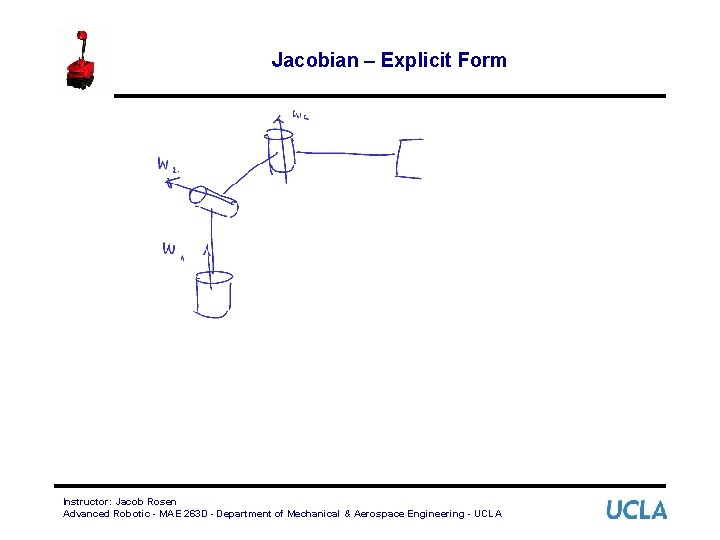 Jacobian – Explicit Form Instructor: Jacob Rosen Advanced Robotic - MAE 263 D -