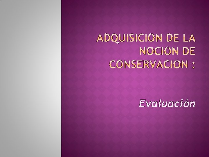 Evaluación 