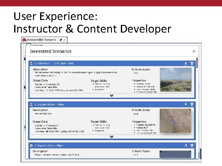 User Experience: Instructor & Content Developer 