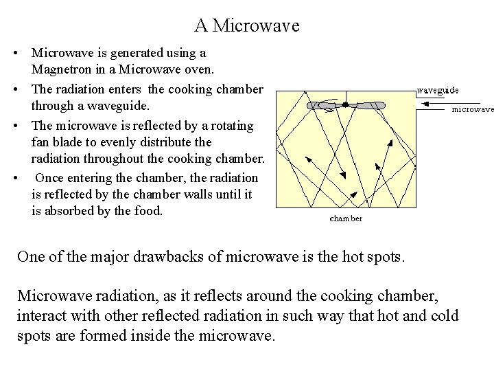 A Microwave • Microwave is generated using a Magnetron in a Microwave oven. •