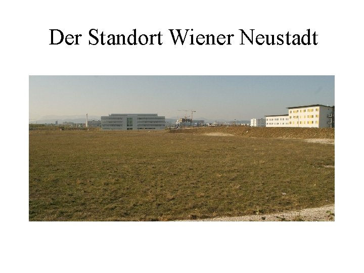 Der Standort Wiener Neustadt 