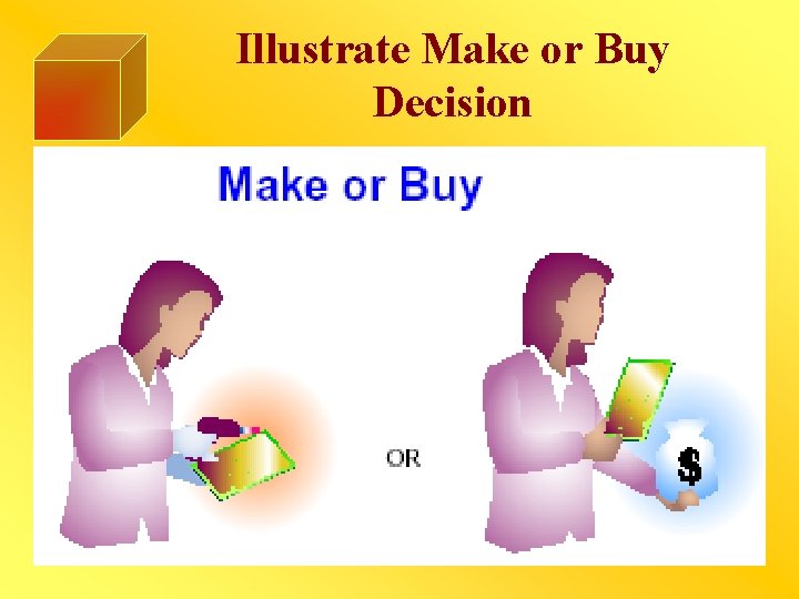 Illustrate Make or Buy Decision 