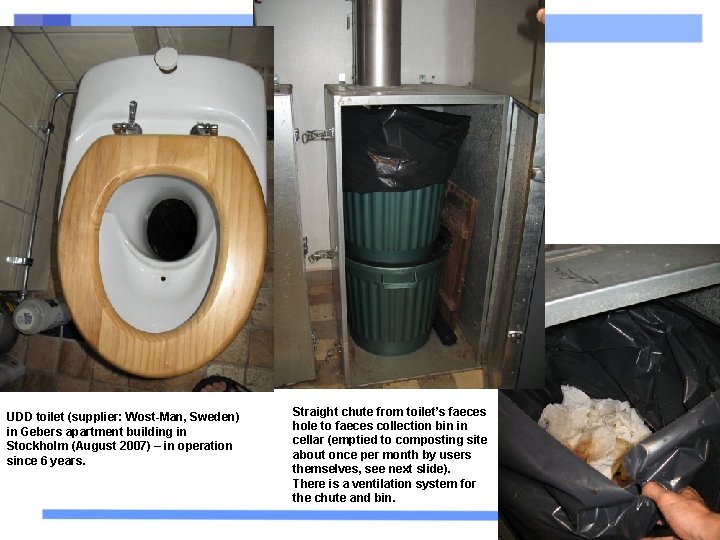 UDD toilet (supplier: Wost-Man, Sweden) in Gebers apartment building in Stockholm (August 2007) –