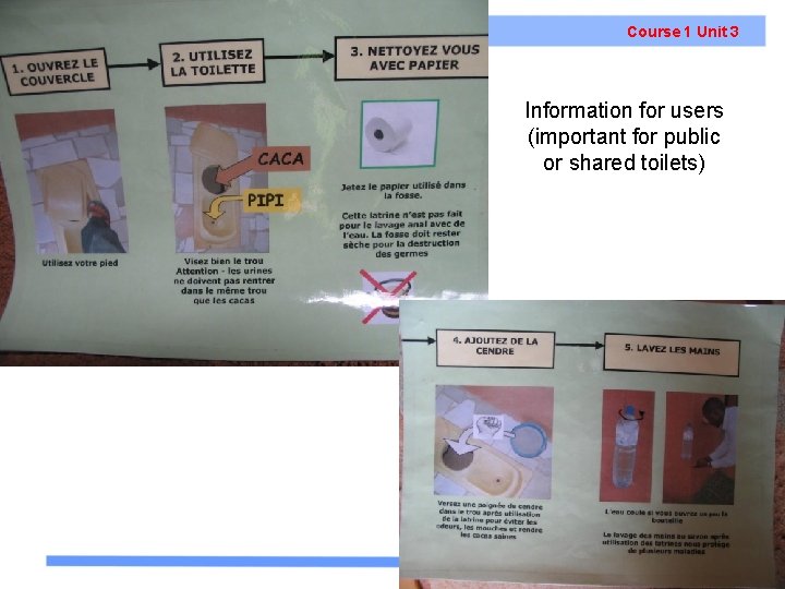 Course 1 Unit 3 Information for users (important for public or shared toilets) 38