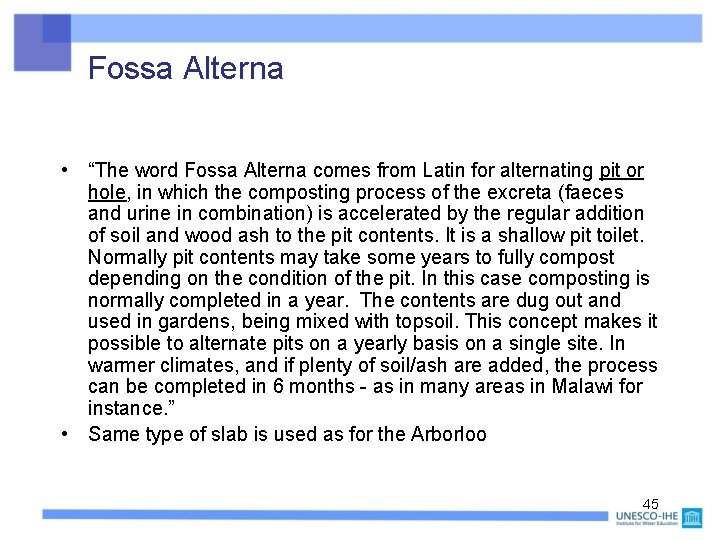 Fossa Alterna • “The word Fossa Alterna comes from Latin for alternating pit or