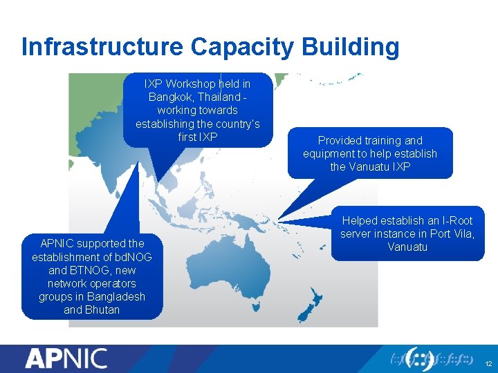 Infrastructure Capacity Building IXP Workshop held in Bangkok, Thailand - working towards establishing the