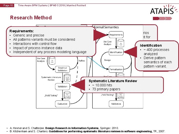 v 1. 0 Page 10 Time-Aware BPM Systems | BPMDS 2019 | Manfred Reichert