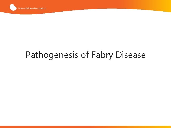 Pathogenesis of Fabry Disease 