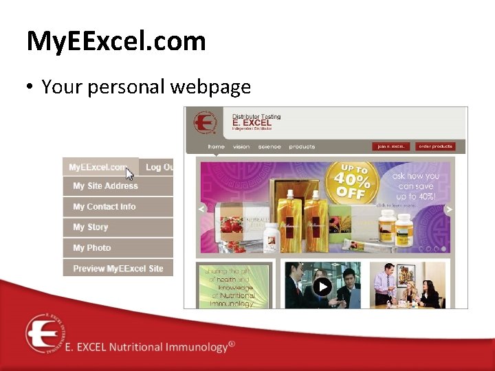 My. EExcel. com • Your personal webpage 