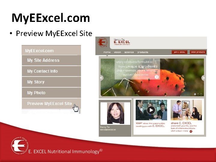 My. EExcel. com • Preview My. EExcel Site 