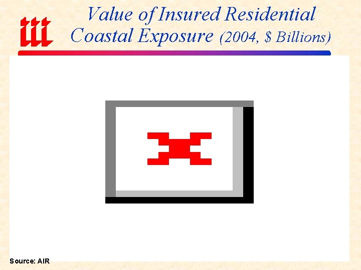 Value of Insured Residential Coastal Exposure (2004, $ Billions) Source: AIR 