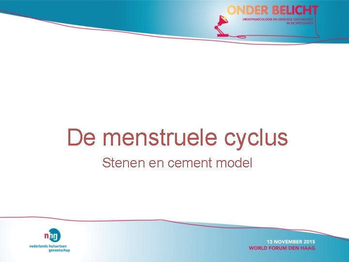 De menstruele cyclus Stenen en cement model 