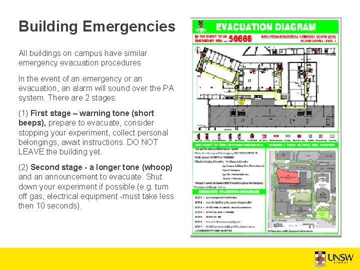 Building Emergencies All buildings on campus have similar emergency evacuation procedures In the event