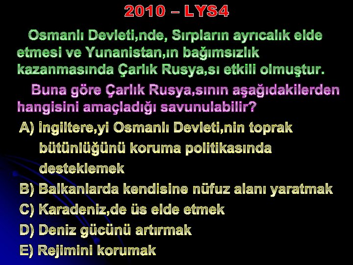 2010 – LYS 4 