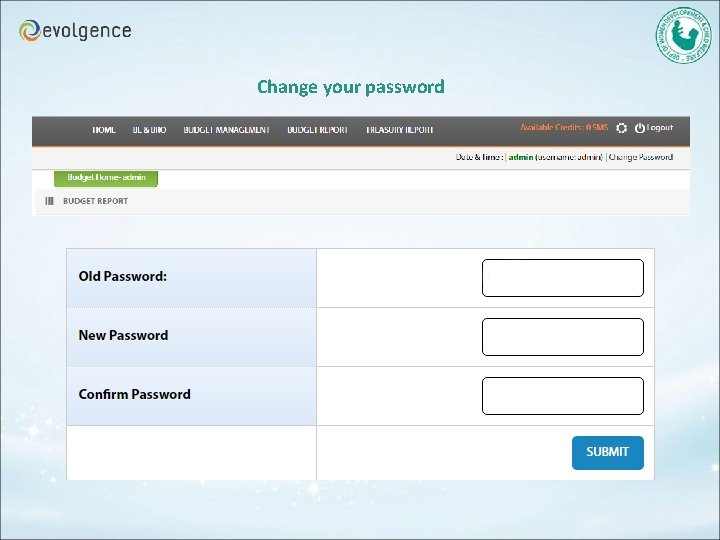 Change your password 