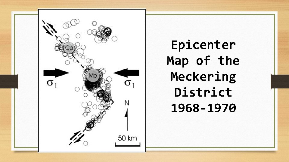 Epicenter Map of the Meckering District 1968 -1970 