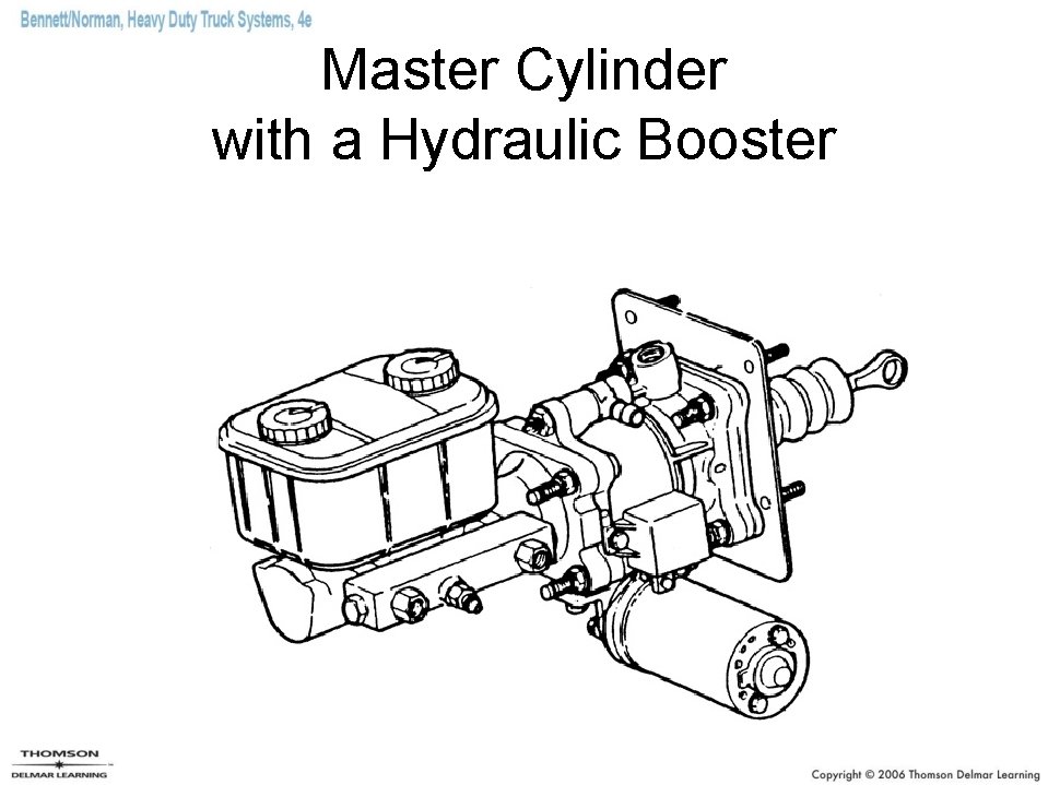 Master Cylinder with a Hydraulic Booster 