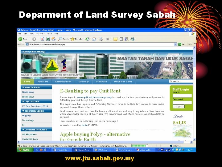 Deparment of Land Survey Sabah www. jtu. sabah. gov. my 