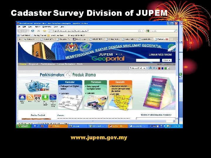 Cadaster Survey Division of JUPEM www. jupem. gov. my 