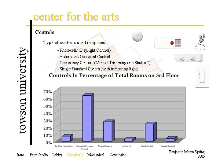 center for the arts towson university Controls Intro Type of controls used in spaces