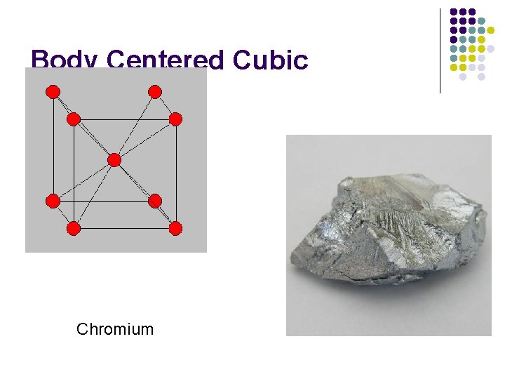 Body Centered Cubic Chromium 